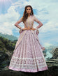 Load image into Gallery viewer, Designer Purple Soft Net  Semi Stitched Lehenga With  Unstitched Blouse Clothsvilla