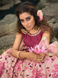 Load image into Gallery viewer, Designer Pink Semi Stitched Lehenga With  Unstitched Blouse Clothsvilla