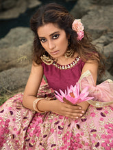 Load image into Gallery viewer, Designer Pink Semi Stitched Lehenga With  Unstitched Blouse Clothsvilla