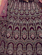 Load image into Gallery viewer, Violet Embroidered Velvet Semi Stitched Lehenga With Unstitched Blouse Clothsvilla