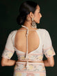 Load image into Gallery viewer, Designer Multicolor Georgette Embroidered Saree With Unstitched Blouse Clothsvilla
