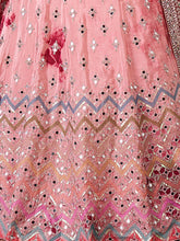 Load image into Gallery viewer, Women&#39;s Peach Silk  Semi stitched Lehenga With Unstitched Blouse Clothsvilla