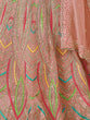 Load image into Gallery viewer, Women's Peach Net Semi stitched Lehenga With Unstitched Blouse Clothsvilla