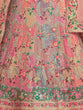 Load image into Gallery viewer, Women's Pink Net Semi stitched Lehenga With Unstitched Blouse Clothsvilla