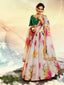 Designer White Semi Stitched Lehenga With  Unstitched Blouse Clothsvilla