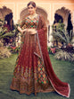 Load image into Gallery viewer, Designer Maroon Silk Semi Stitched Lehenga Choli Set Clothsvilla