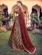 Load image into Gallery viewer, Designer Maroon Silk Semi Stitched Lehenga Choli Set Clothsvilla