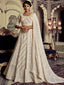 Beautiful Apricot Georgette Embroidered Semi Stitched Lehenga With Unstitched Blouse Clothsvilla