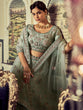 Load image into Gallery viewer, Classic Sea Green Georgette Embroidered Semi Stitched Lehenga With Unstitched Blouse Clothsvilla