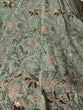 Load image into Gallery viewer, Classic Sea Green Georgette Embroidered Semi Stitched Lehenga With Unstitched Blouse Clothsvilla