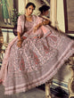 Load image into Gallery viewer, Stylish Pink Soft Net Embroidered Semi Stitched Lehenga With Unstitched Blouse Clothsvilla