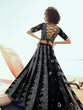 Load image into Gallery viewer, Desingner Black Sequins Semi Stitched Lehenga With  Unstitched Blouse Clothsvilla
