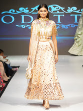 Load image into Gallery viewer, Peach Classy Semi Stitched Lehenga With  Unstitched Blouse Clothsvilla