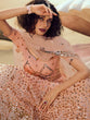 Load image into Gallery viewer, Peach Classy Semi Stitched Lehenga With  Unstitched Blouse Clothsvilla