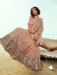 Load image into Gallery viewer, Peach Classy Semi Stitched Lehenga With  Unstitched Blouse Clothsvilla