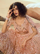Load image into Gallery viewer, Peach Classy Semi Stitched Lehenga With  Unstitched Blouse Clothsvilla