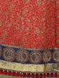 Load image into Gallery viewer, Red Embroidered Art Silk Semi Stitched Lehenga With Unstitched Blouse Clothsvilla
