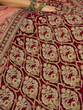 Load image into Gallery viewer, Maroon  Velvet Semi Stitched Lehenga With  Unstitched Blouse Clothsvilla