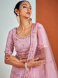 Load image into Gallery viewer, Beautiful Pink Georgette Semi Stitched Lehenga With Unstitched Blouse Clothsvilla