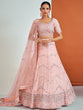 Load image into Gallery viewer, Stunning Pink Georgette Semi Stitched Lehenga With Unstitched Blouse Clothsvilla