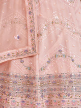 Load image into Gallery viewer, Stunning Pink Georgette Semi Stitched Lehenga With Unstitched Blouse Clothsvilla