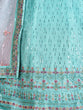 Load image into Gallery viewer, Classic Blue Georgette Semi Stitched Lehenga With Unstitched Blouse Clothsvilla