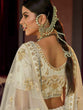 Load image into Gallery viewer, Apricot Embroidered Georgette Semi Stitched Lehenga With Unstitched Blouse Clothsvilla