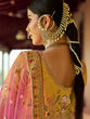 Load image into Gallery viewer, Mustard Embroidered Blended Organza Semi Stitched Lehenga With Unstitched Blouse Clothsvilla