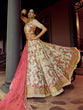 Load image into Gallery viewer, Apricot Swarovski Embroidered Semi Stitched Lehenga With Unstitched Blouse Clothsvilla