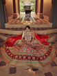 Load image into Gallery viewer, Multicolor Embroidered Art Silk Semi Stitched Lehenga With Unstitched Blouse Clothsvilla