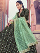 Load image into Gallery viewer, Beautiful Black  Semi Stitched Lehenga With  Unstitched Blouse Clothsvilla