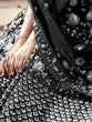 Load image into Gallery viewer, Black Designer Sequins Semi Stitched Lehenga With  Unstitched Blouse Clothsvilla