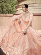 Load image into Gallery viewer, Peach Elegant  Semi Stitched Lehenga With  Unstitched Blouse Clothsvilla