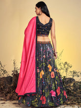 Load image into Gallery viewer, Stunning Black Art Silk Sequins Work Stitched Lehenga Choli Set Clothsvilla