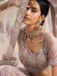 Load image into Gallery viewer, Impressive Lilac Soft Net Semi Stitched Lehenga With  Unstitched Blouse Clothsvilla