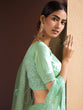 Load image into Gallery viewer, Sea Green Stunning Semi Stitched Lehenga With  Unstitched Blouse Clothsvilla