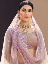 Load image into Gallery viewer, Festive Pink  Semi Stitched Lehenga With  Unstitched Blouse Clothsvilla