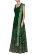 Load image into Gallery viewer, Modern Green Semi Stitched Gown Clothsvilla