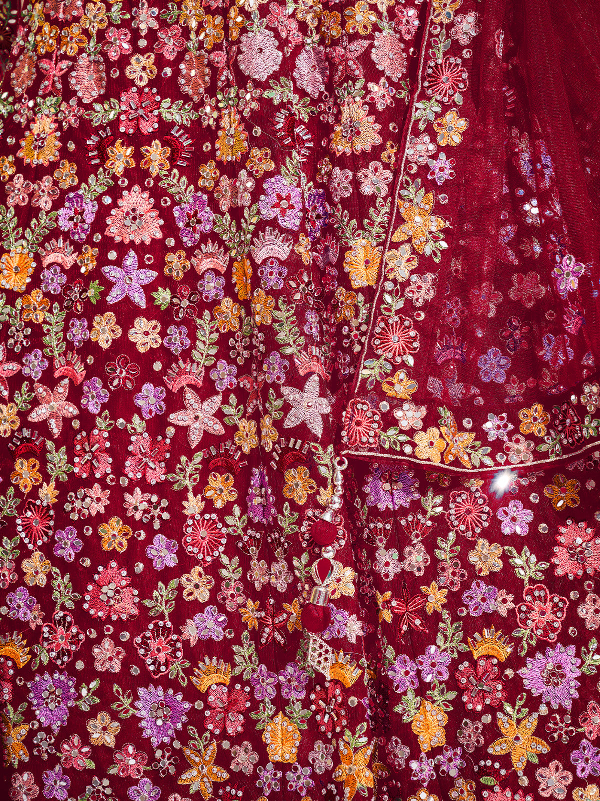 Beautiful Pink Soft Net Thread Work Stitched Lehenga Choli Set Clothsvilla