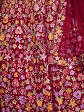 Load image into Gallery viewer, Beautiful Pink Soft Net Thread Work Stitched Lehenga Choli Set Clothsvilla