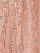 Load image into Gallery viewer, Pink Georgette Saree With Unstitched Blouse Clothsvilla