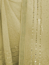 Load image into Gallery viewer, Olive Georgette Saree With Unstitched Blouse Clothsvilla