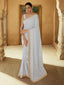 Grey Georgette Saree With Unstitched Blouse Clothsvilla