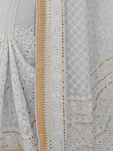 Load image into Gallery viewer, Grey Georgette Saree With Unstitched Blouse Clothsvilla