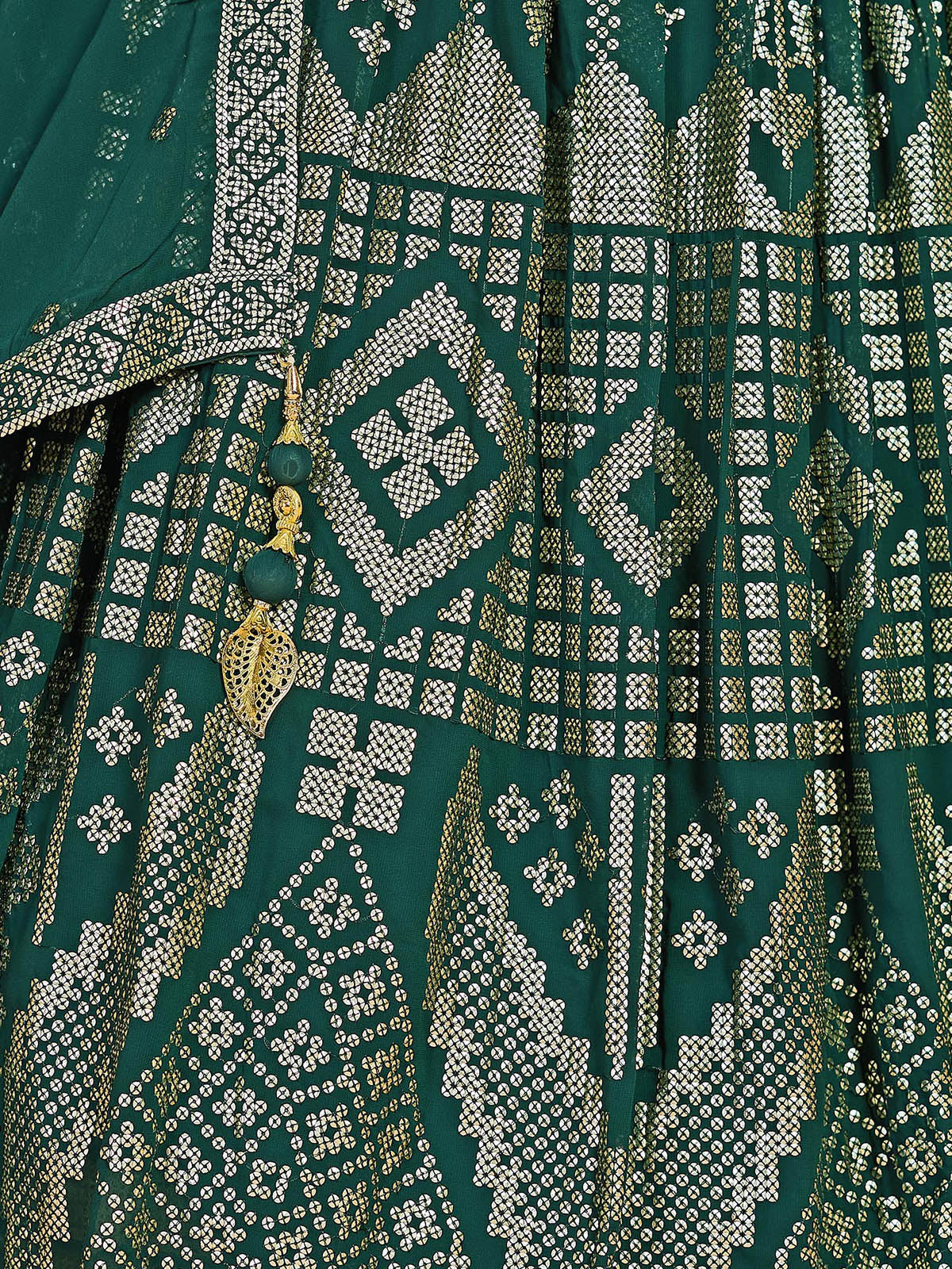 Green Georgette Sequins Stitched Lehenga Choli Clothsvilla