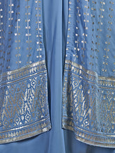 Load image into Gallery viewer, Blue Georgette Stitched Sequins Indo Western Clothsvilla