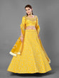 Load image into Gallery viewer, Yellow Art Silk Embroidered Semi Stitched Lehenga With Unstitched Blouse Clothsvilla