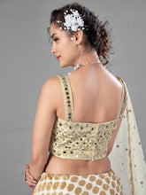 Load image into Gallery viewer, Apricot Embroidered Viscose Silk Semi Stitched Lehenga With Unstitched Blouse Clothsvilla