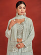 Load image into Gallery viewer, Stunning Sea Green Georgette Stitched Lehenga Choli Set Clothsvilla