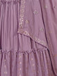 Load image into Gallery viewer, Classic Purple Georgette Stitched Lehenga Choli Set Clothsvilla